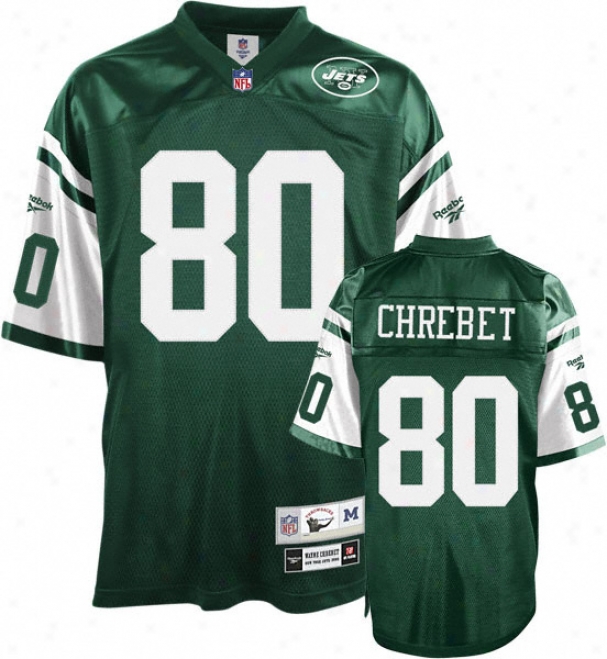 Wayne Chrebet New York Jets Green Nfl Premier 2000 Throwback Jerseg