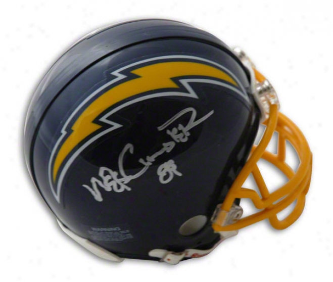 Wes Chandler Autographed San Diego Chargers Mini Helmet