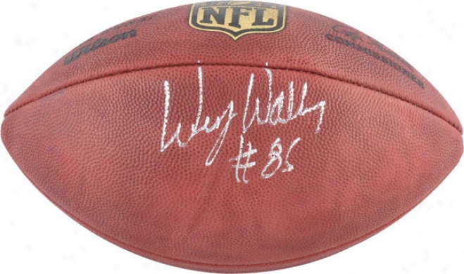 Wesley Walker Autographed Football  Particulars: Pro Footnall