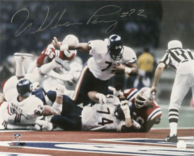 William Perry Chicago Bears - Sb Xx Touchdown - Autographed 16x20 Photograph