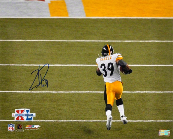 Willie Parker Pittsburgh Steelers - Super Bowl Xl Touchdown Run - 16x20 Autographed Photograph