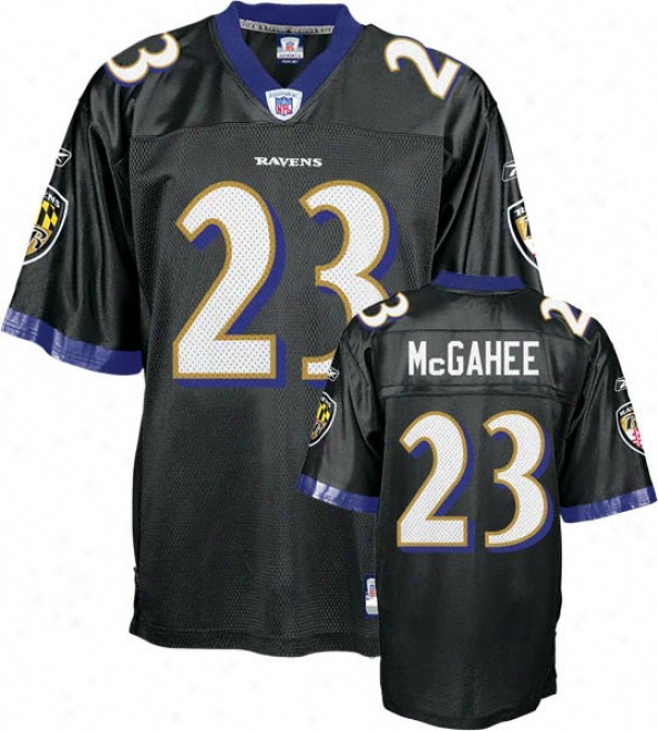 Willis Mcgahee Youth Jersey: Reebok Black Replica #23 Baltimore Ravens Jersey