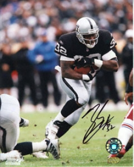 Zack Crockett Oakland Raiders 8x10 Autographed Photograph