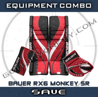 Bauer Re-flex Rx6 Monkey Special Impression Sr. Goalie Equipment Combo