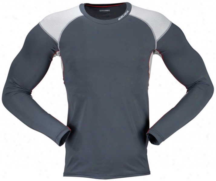 Bauer Vapor Core Compression Yth. Long Sleeve Crew