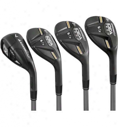 Adams Pre-owned Idea Tech V3 Hybrid Iron Set 4-pw, Gw With Graphiye Shafts
