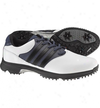 Adidas Mens Adicomfort 2 Golf Shoes (white/uniform Blue/black)