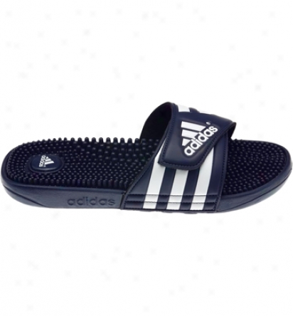 Adidas Mens Adissage Slides - Navy/white
