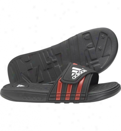 Adidas Mens Acisaage Uf+ Slides - Black/red/white