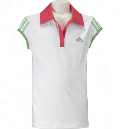 Adidas Tennis Girls Cap Sleeve Barricade Polo