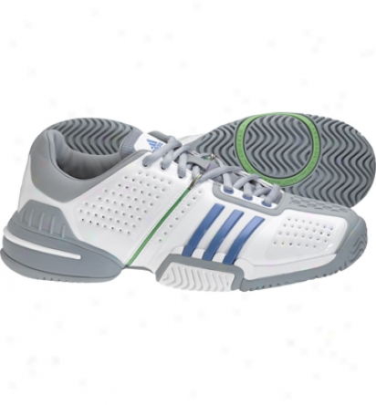 Adidas Tennis Mens Barricade 6.0 - Silver/fresh Blue/running White Tennis Shoes