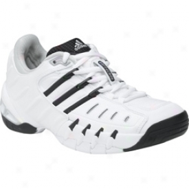 Adidas Tennis Womens Barricade Ii Tennis Shoes (white/black/silver)