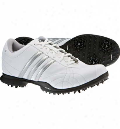 Adidas Womens Signature Natalie Golf Shoes (white/white/silver)