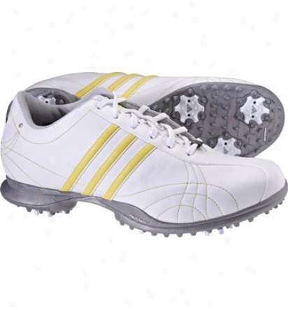 Adidas Womens Signature Natalie - White/white/lemonade Golf Shoes