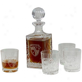 Allstar Awards 19th Hole Crystal Decanter Set