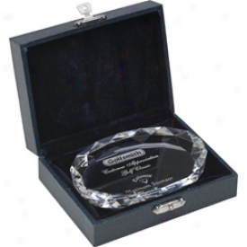 Allstar Awards Logo Crystal Paperweight