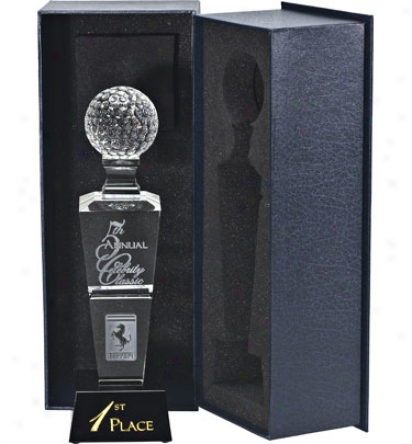 Allstar Awards Logo Optic Crystal Tower Award - Large