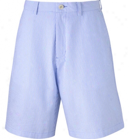 Ashworth Mens Flat Front Cotton Stripe Shoet