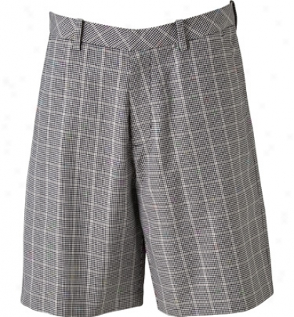 Ashworth Mens Houndstooth Plaid Short