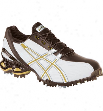 Asics Gel-ace Tour Golf Shoes (white/brown/sand)