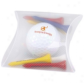 Assorted Logo Pillow Pack With 1 Ball And 6 Tees