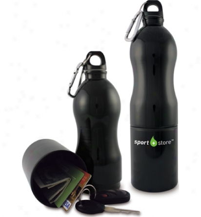 Assorted Logo Water Bottle + Storage