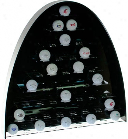 Back 9 Originals Acrylic Arched 45 Golf Ball Display