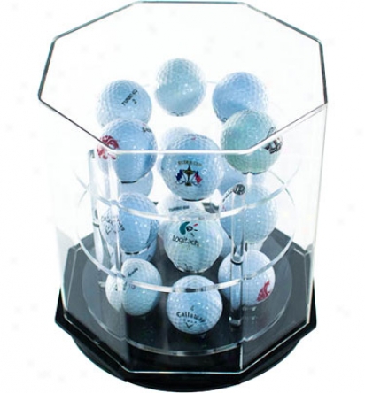 Back 9 Originals Acrylic Spinning 18 Golf Ball Display
