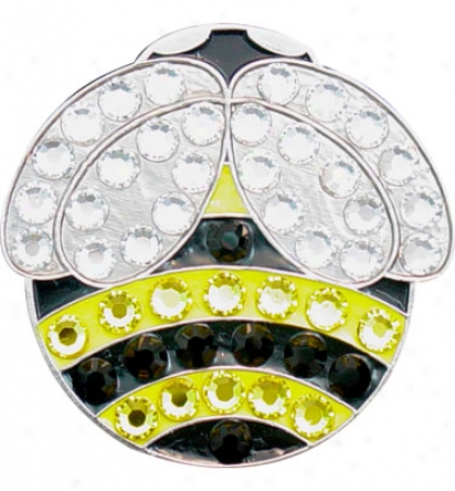 Bella Crystal Bumble Bee Swarovski Crystal Cardinal's office Clip Set