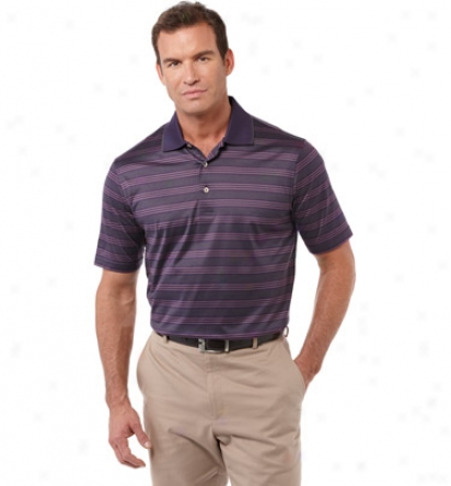 Bobby Jones Mens Mercerized Egyptian Putter Stripe Polo