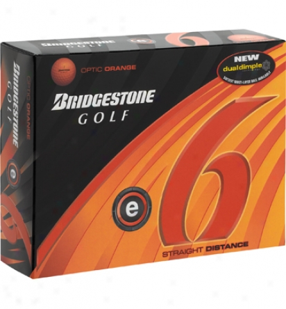 Bridgeatone Logo E6 Orange Golf Balls