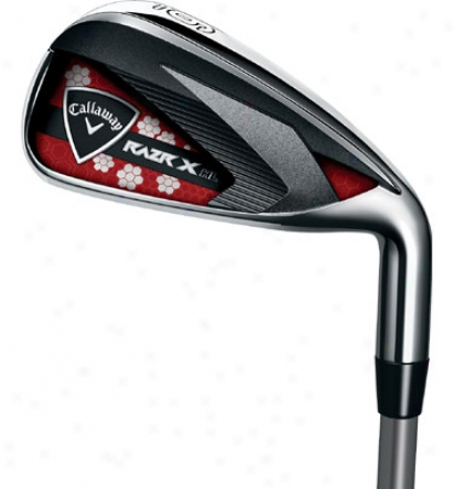 Callaway Lady Razr X Hl Individual Iron With Graphite Shaft