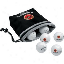 Callaway Logo 6 Ball Valuables Pouch With Teee Pack