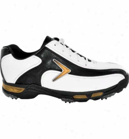 Callaway Mens Bio-kenetic Tour Golf Shoes (white/black)