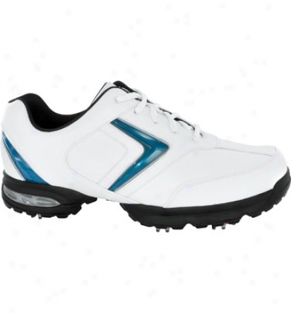 Callaway Mens Chev Comfort - White/navy/silver Golf Shoes