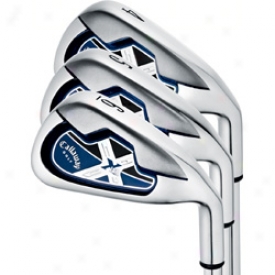 Callaway Pre-owned X-18r Iron Set 4-pw, Sw With Steel Spire