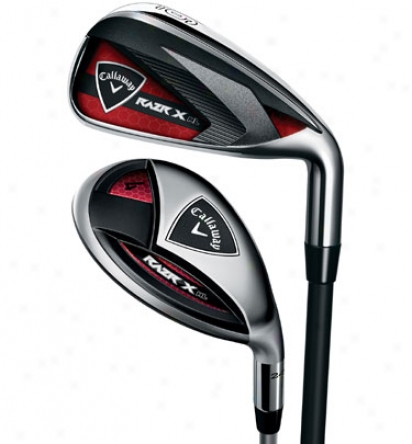 Callaway Razr X Hl 3h, 4h, 5-pw Combo Iron Set With Graphite Shafts