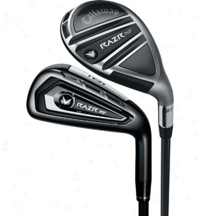 Callaway Razr Xf 3h, 4h, 5-pw Combo Iron Set With Plumbago Shafts