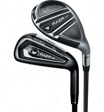 Callaway Razr Xf 3h, 4h, 5-pw Combo Iron Set With Steel Shaafts