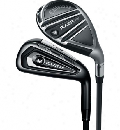 Callaway Razr Xf 4h, 5h, 6-sw Combo Iron Set With Steel Shafts