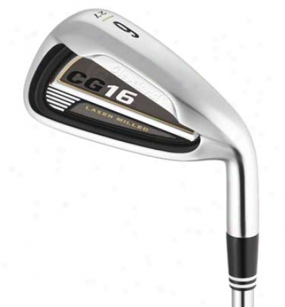 Cleveland Cg16 Satin Chrome 3-pw Iron Set With Steel Shafts