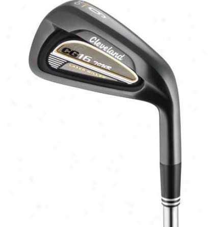 Cleveland Cg16 Tour Black Pearl Iron Set 4-pw With Steel Shafts