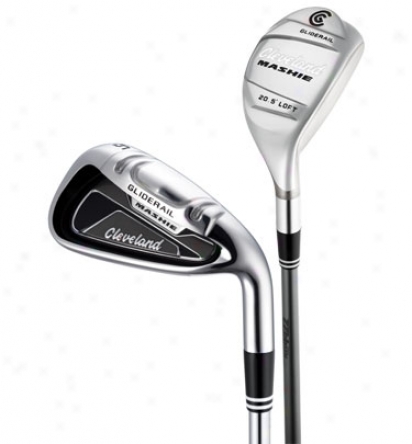 Cleveland Mashie Combo Iron Set 4h-5h With Plumbago Shafts, 6-pw With Steel Shafts