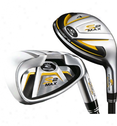 CobraP re-owned S2 Max Hybrid Iron Set 3h-5h, 6-pw With Graphite Shafts