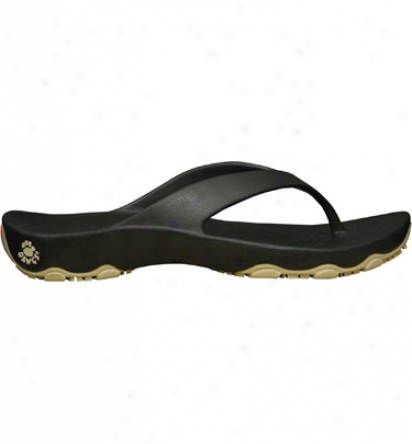 Dawgs Mens Destinationn Flip Flops (black/tan)