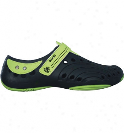 Dawgs Premium Boys Spriit - Navy/lime Green Casual Shoes