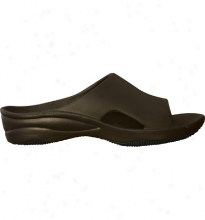 Dawgs Premium Womens Slide With Rubber Sole - Dark Brown/black Casua Shoes