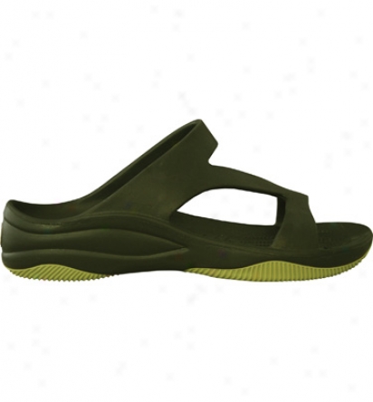 Dawgs Reward Womens Z Sandal With Rubber Sole - Olive Green/sage Casual Shoe