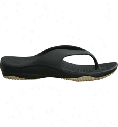 Dawgs Premium Youth Flip Flop - Black/tan Casual Shoe