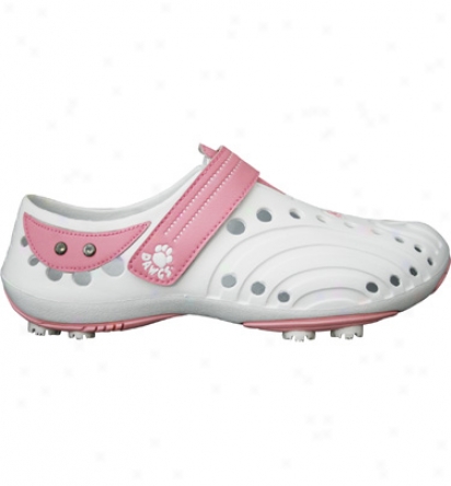 Dawgs Womens Golf Spirit New Colors - White/soft Pink Golf Shoes